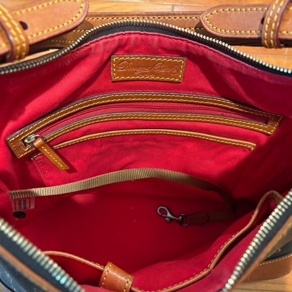 Dooney & Bourke Gretta Hobo Logo Print Canvas/Leather Shoulder Bag - Picture 15 of 15